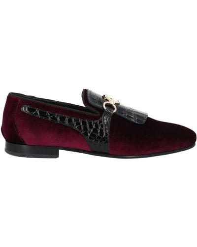 Giovanni Conti Deep Loafers Soft Leather, Textile Fibres - Purple