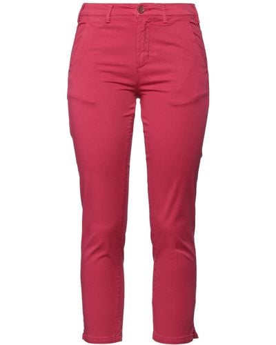40weft Cropped Trousers - Red
