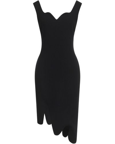 Moschino Mini Dress Viscose, Wool, Elastane - Black