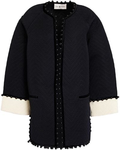 Tory Burch Overcoat & Trench Coat - Black