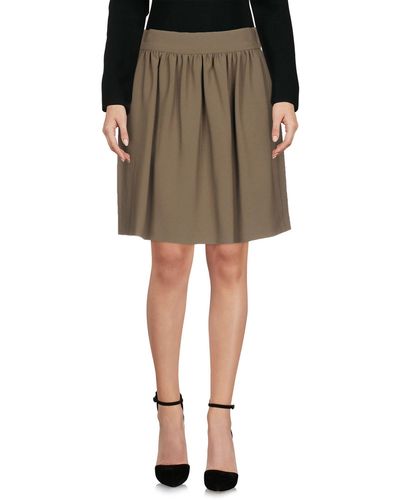 Boutique Moschino Military Midi Skirt Triacetate, Polyester - Natural