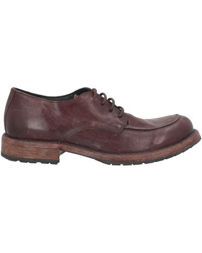 Moma Lace-Up Shoes Leather - Purple