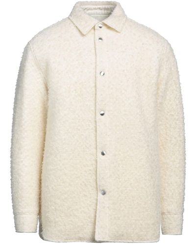 Jil Sander Ivory Shirt Virgin Wool, Mohair Wool, Polyamide - Natural