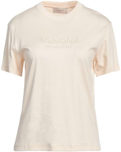 Agnona T-shirts - Natur
