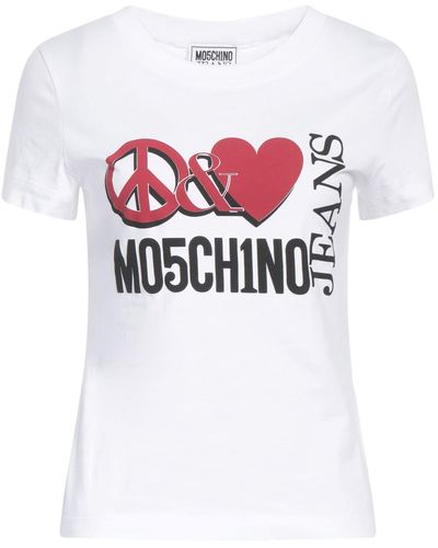 Moschino Jeans Camiseta - Blanco