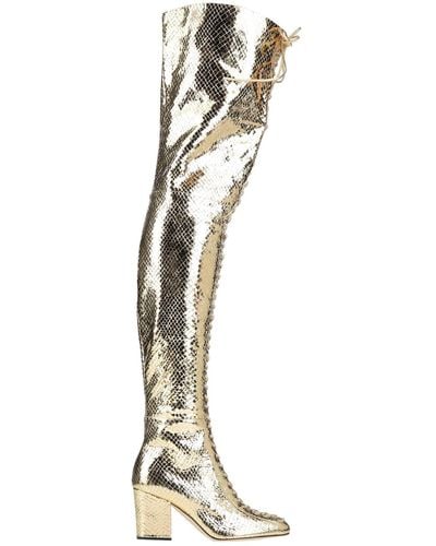 Sergio Rossi Knee Boots - Metallic