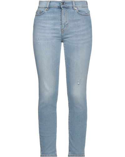 Grifoni Pantalon en jean - Bleu