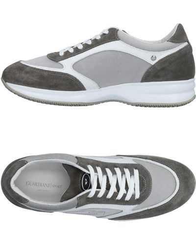 Alberto Guardiani Steel Sneakers Soft Leather in Gray for Men Lyst