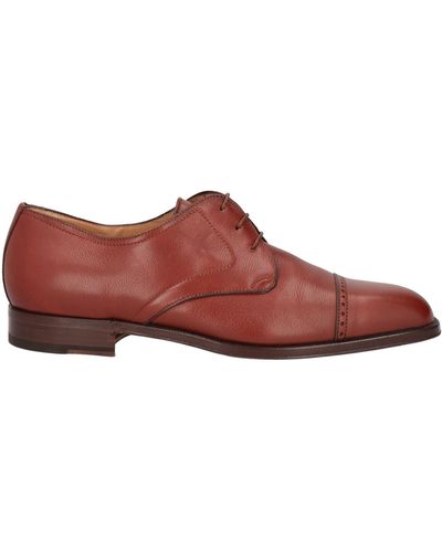Fabi Lace-Up Shoes Leather - Red