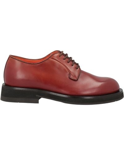 Santoni Chaussures à lacets - Rouge