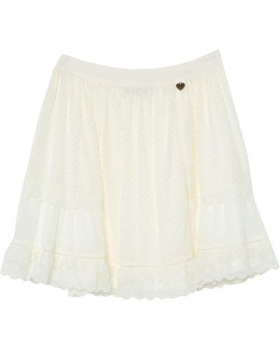 Twin Set Midi Skirt - White