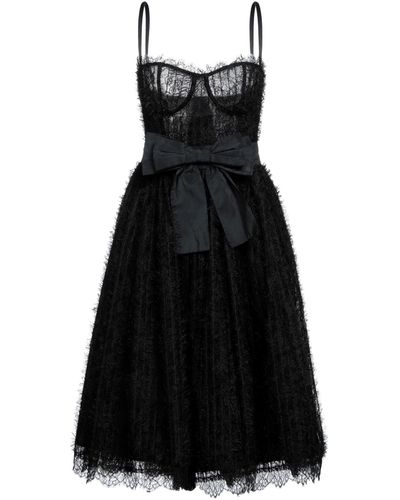 Elisabetta Franchi Midi Dress - Black