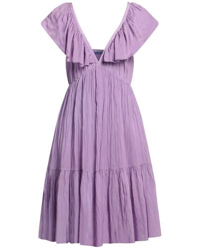 Angela Davis Midi Dress - Purple