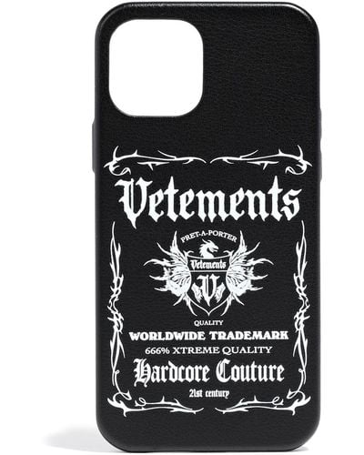 Vetements Covers & Cases Textile Fibers - Black