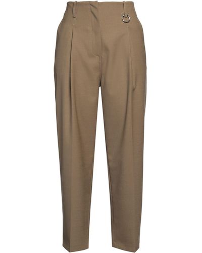 Tela Military Trousers Polyester, Virgin Wool, Elastane - Natural