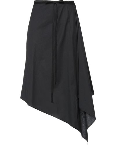 Ann Demeulemeester Jupe midi - Noir