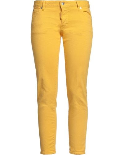 DSquared² Cropped Jeans - Gelb