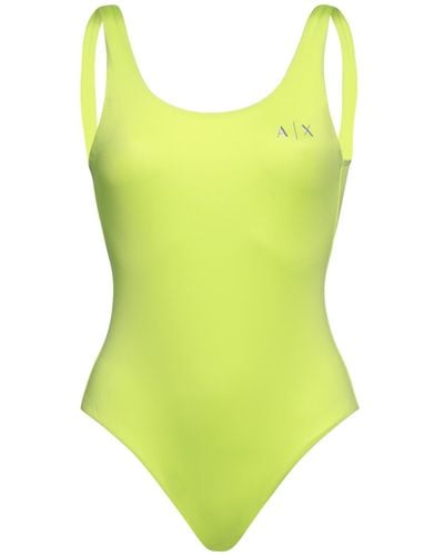 Armani Exchange One-piece Swimsuit - Yellow