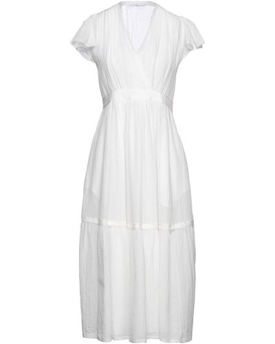 High Midi-Kleid - Weiß