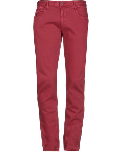Emporio Armani Pantalon en jean - Rouge