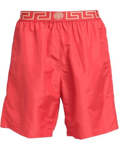 Versace Beach Shorts And Pants - Red