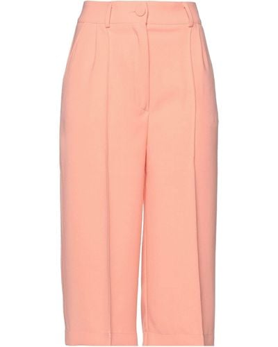 Hebe Studio Cropped Trousers - Pink