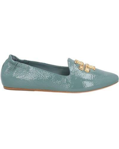 Tory Burch Sage Loafers Leather - Green