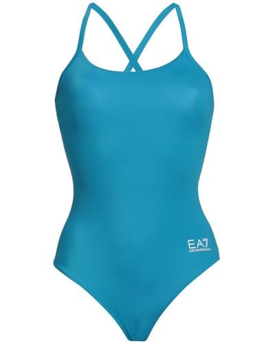 EA7 One-piece Swimsuit - Blue