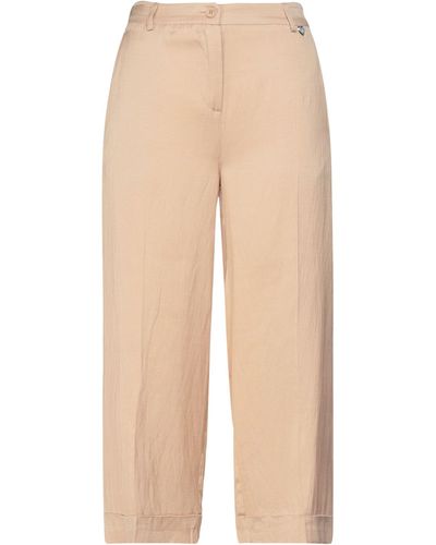 My Twin Cropped Trousers - Natural