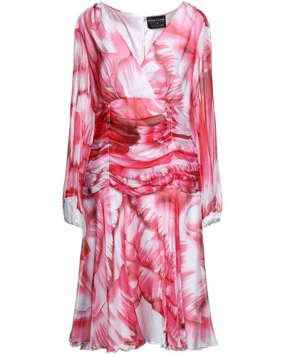 Fontana Couture Midi Dress - Pink