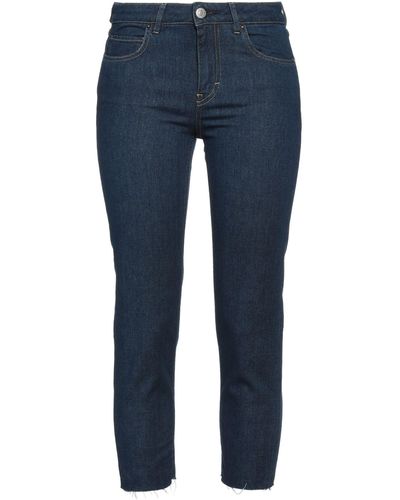 Haikure Cropped Jeans - Blau