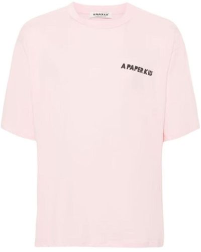 A PAPER KID Camiseta - Rosa