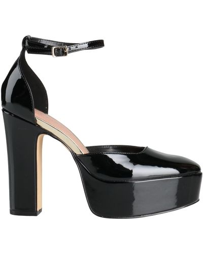 all black womens pumps