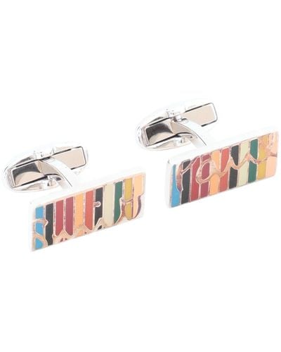 Paul Smith Cufflinks And Tie Clips - White