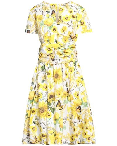 Mary Katrantzou Midi Dress Cotton - Yellow