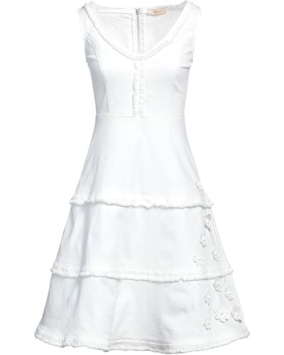 Marani Jeans Mini Dress - White