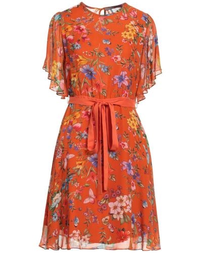 19.70 Nineteen Seventy Mini Dress Viscose - Orange