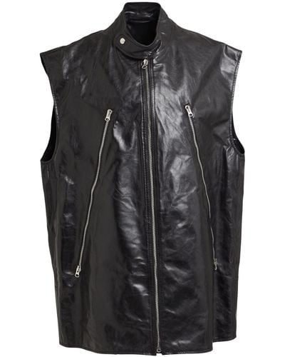 MM6 by Maison Martin Margiela Overcoat & Trench Coat - Black