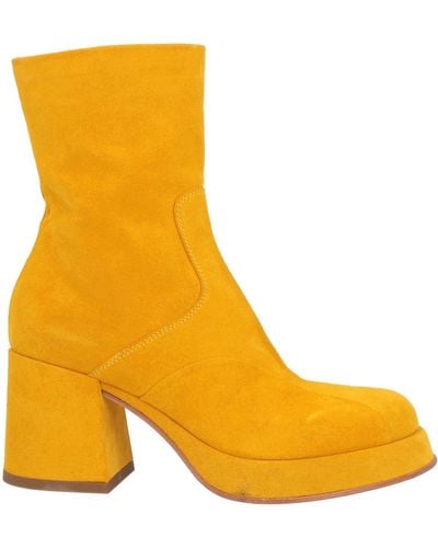 Lemarè Botines de caña alta - Amarillo