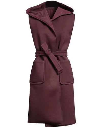 Marella Deep Overcoat & Trench Coat Viscose, Elastane, Polyester - Purple