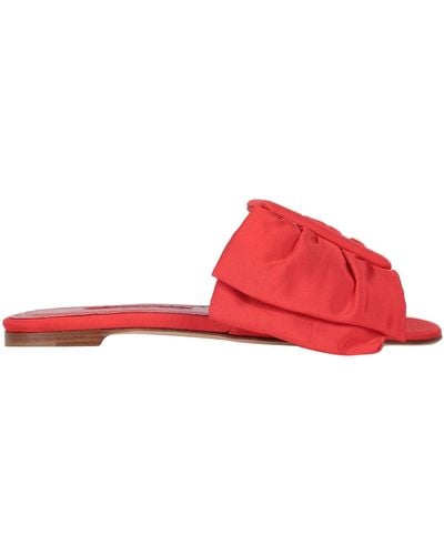 Manolo Blahnik Sandals - Red