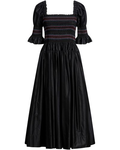 Molly Goddard Midi Dress - Black