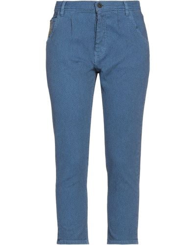 Pence Pantaloni Cropped - Blu
