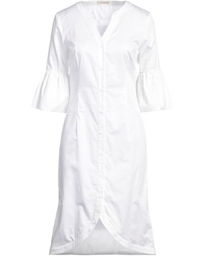 Camicettasnob Vestito Midi - Bianco