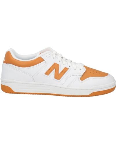New Balance Camel Trainers Leather - White
