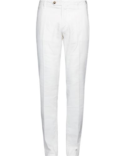 Jacob Coh?n Ivory Trousers Cotton, Linen - White