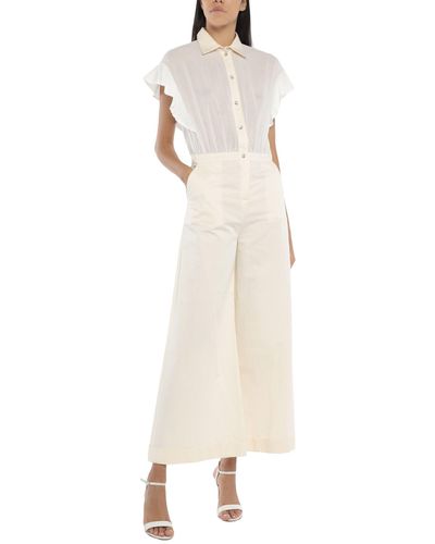 Pinko Jumpsuit Cotton, Linen - White