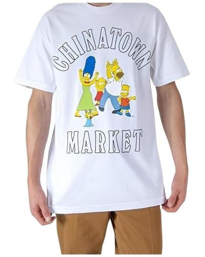 Market T-shirt - Bleu