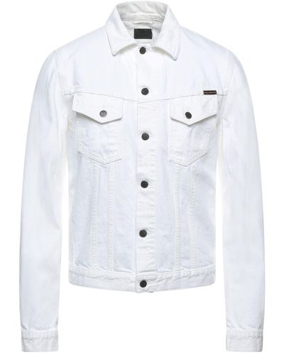 Nudie Jeans Denim Outerwear - White