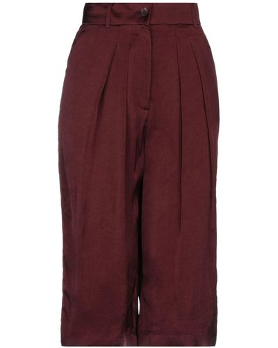Rochas Cropped Pants - Brown